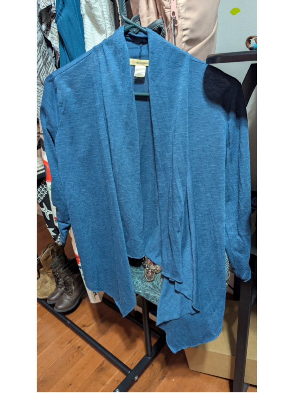 Lightweight Blue Layering Cardigan | Self Esteem XS